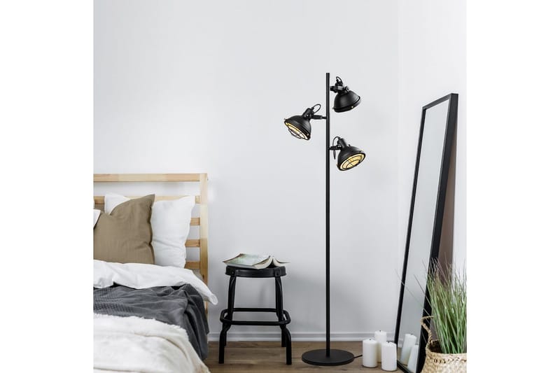 Gulvlampe Desten Sort - Sort - Belysning - Lamper & indendørsbelysning - Soveværelse lampe