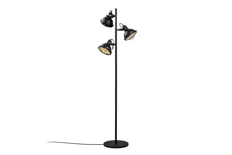 Gulvlampe Desten Sort, Sort