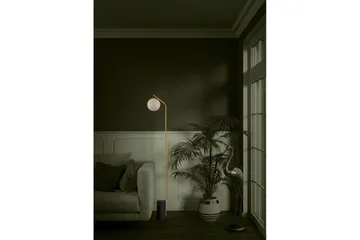 Gulvlampe Eglo Betulia Sort/Messing Opalhvid - Belysning - Lamper & indendørsbelysning - Soveværelse lampe