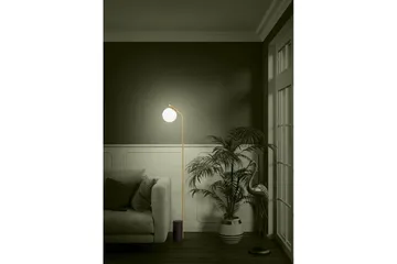 Gulvlampe Eglo Betulia Sort/Messing Opalhvid - Belysning - Lamper & indendørsbelysning - Soveværelse lampe