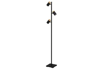 Gulvlampe Eglo Cartagena Sort/Træ med 3 Lamper - Belysning - Lamper & indendørsbelysning - Soveværelse lampe