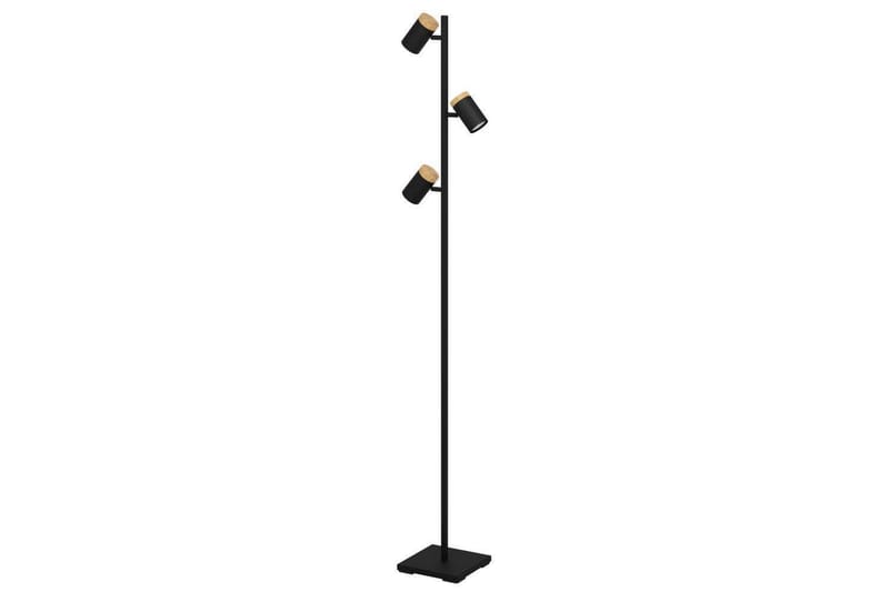 Gulvlampe Eglo Cartagena Sort/Træ med 3 Lamper - Belysning - Lamper & indendørsbelysning - Soveværelse lampe