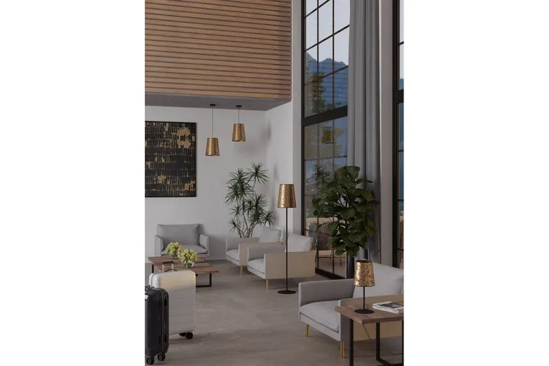 Gulvlampe Eglo Castuera Guld med Rosenblad - Belysning - Lamper & indendørsbelysning - Soveværelse lampe