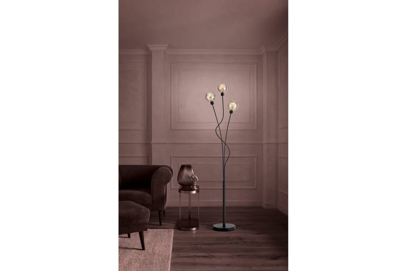 Gulvlampe Eglo Creppo Guld/Sort - Belysning - Lamper & indendørsbelysning - Soveværelse lampe