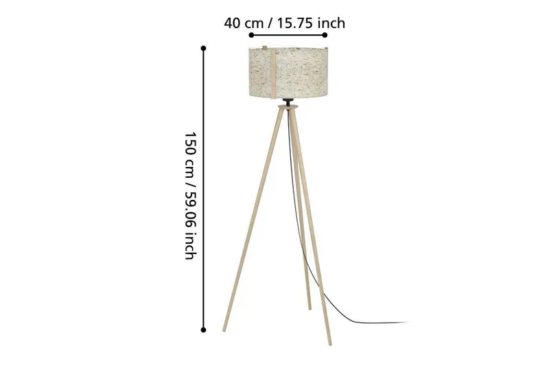 Gulvlampe Eglo Hontongas Brun - Belysning - Lamper & indendørsbelysning - Soveværelse lampe