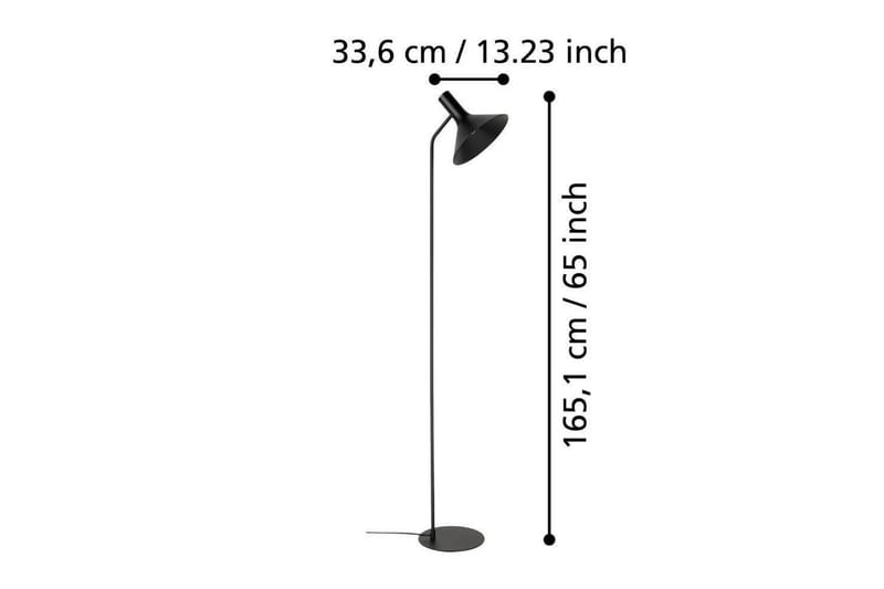 Gulvlampe Eglo Morescana Sort - Belysning - Lamper & indendørsbelysning - Soveværelse lampe