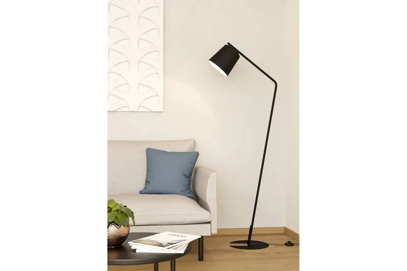 Gulvlampe Eglo Oneda - Sort/Hvid - Belysning - Lamper & indendørsbelysning - Soveværelse lampe