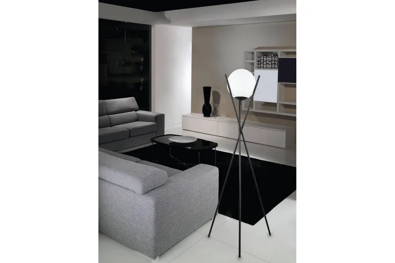 Gulvlampe Eglo Salvezinas Sort/Opalhvid - Belysning - Lamper & indendørsbelysning - Soveværelse lampe