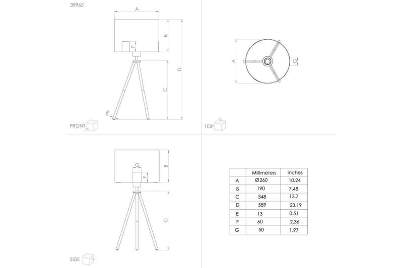 Gulvlampe Eglo Tortola 1 Sort/Messing - Belysning - Lamper & indendørsbelysning - Soveværelse lampe