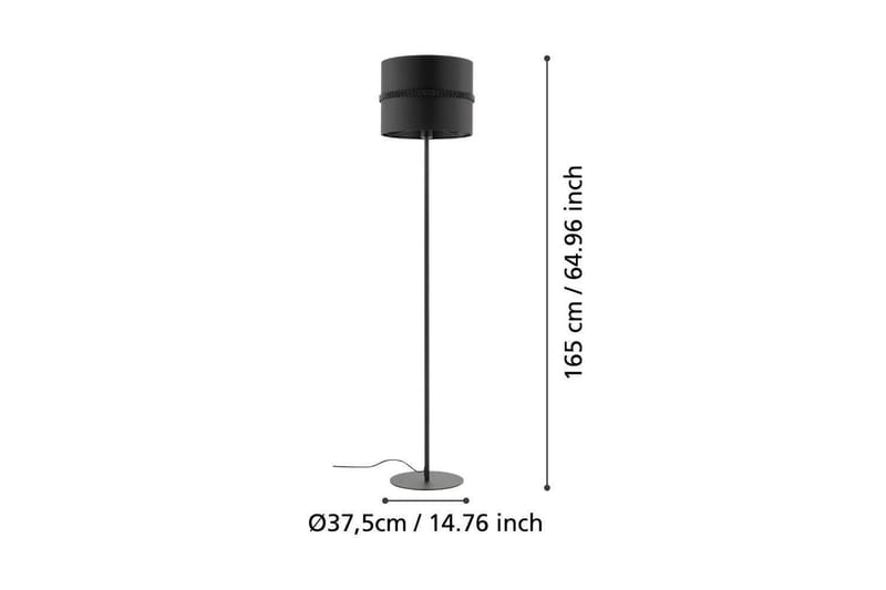 Gulvlampe Eglo Paraguaio Sort - Belysning - Lamper & indendørsbelysning - Soveværelse lampe