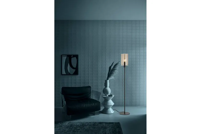 Gulvlampe Eglo Polverara Sort/Amber - Belysning - Lamper & indendørsbelysning - Soveværelse lampe