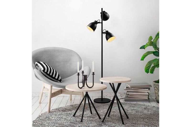 Gulvlampe Elber Sort - Sort - Belysning - Lamper & indendørsbelysning - Soveværelse lampe