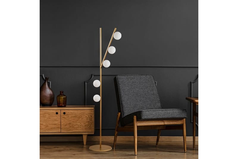 Gulvlampe Elvon Rany - Guld - Belysning - Lamper & indendørsbelysning - Soveværelse lampe