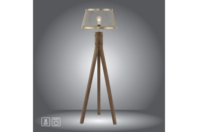 Gulvlampe Frederik - 46x145x46 cm - Belysning - Lamper & indendørsbelysning - Soveværelse lampe