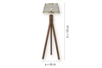 Gulvlampe Frederik - 46x145x46 cm - Belysning - Lamper & indendørsbelysning - Soveværelse lampe