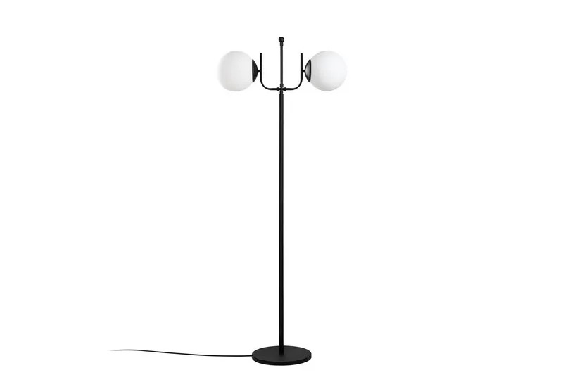 Gulvlampe Gevir Sort, Sort