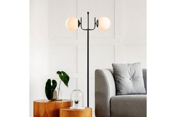Gulvlampe Gevir Sort - Sort - Belysning - Lamper & indendørsbelysning - Gulvlampe & standerlampe - Toarmet gulvlampe