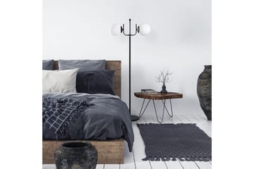 Gulvlampe Gevir Sort - Sort - Belysning - Lamper & indendørsbelysning - Gulvlampe & standerlampe - Toarmet gulvlampe