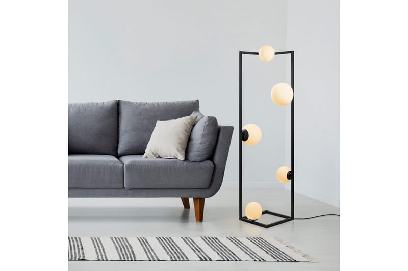 Gulvlampe Hjørne Sort - Sort - Belysning - Lamper & indendørsbelysning - Soveværelse lampe
