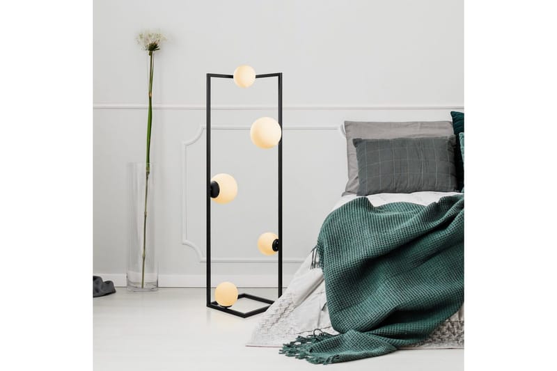 Gulvlampe Hjørne Sort - Sort - Belysning - Lamper & indendørsbelysning - Soveværelse lampe