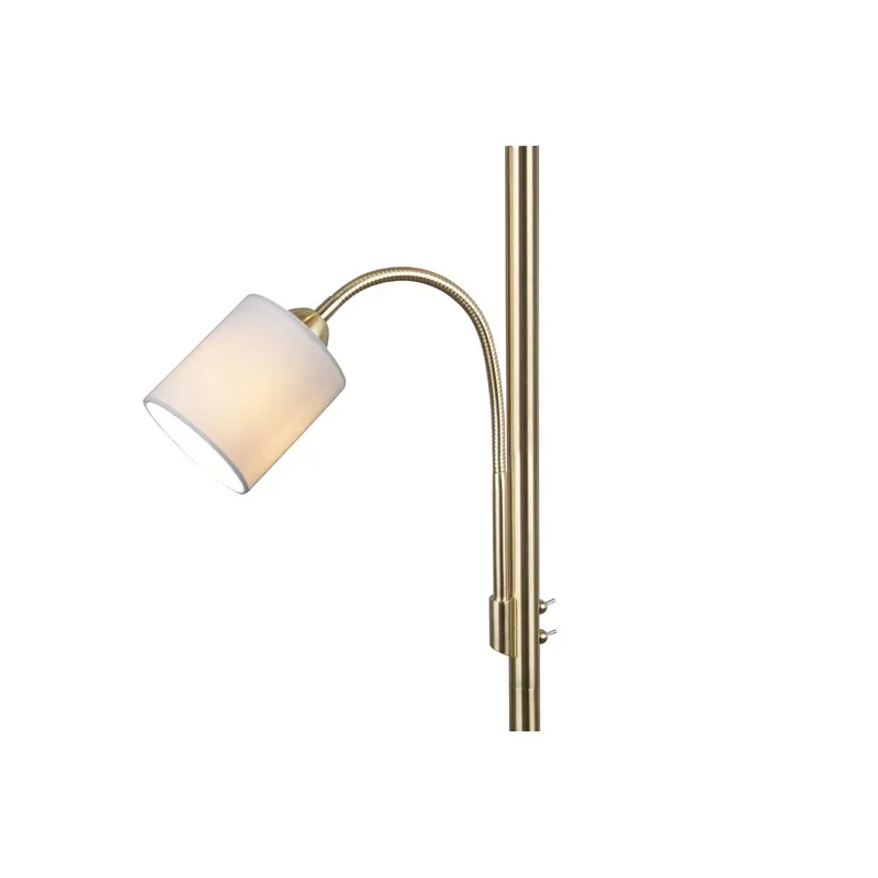 Gulvlampe Hotel - Mat messing - Belysning - Lamper & indendørsbelysning - Soveværelse lampe