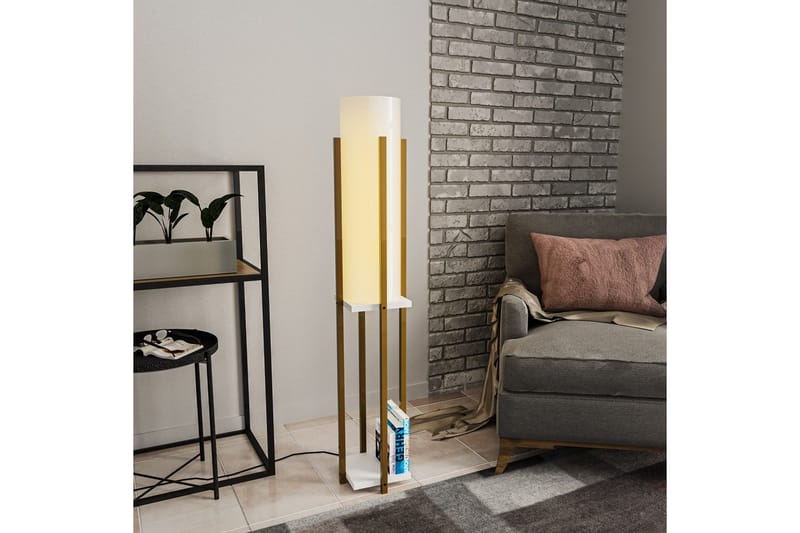 Gulvlampe Hyldelampe (Hyldehøjde: 60 cm) Rany / Hvid - Rany / Hvid - Belysning - Lamper & indendørsbelysning - Soveværelse lampe
