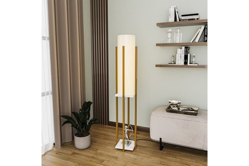 Gulvlampe Hyldelampe (Hyldehøjde: 60 cm) Rany / Hvid - Rany / Hvid - Belysning - Lamper & indendørsbelysning - Soveværelse lampe