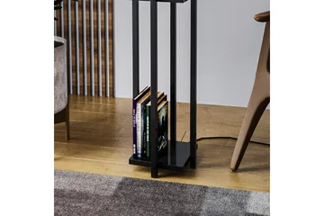Gulvlampe Hyldelampe (Hyldehøjde: 60 cm) Sort Beige - Sort Beige - Belysning - Lamper & indendørsbelysning - Soveværelse lampe