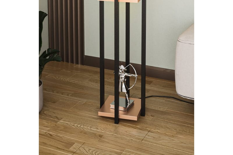 Gulvlampe Hyldelampe (Hyldehøjde: 60 cm) Sort / Kobber - Sort / Kobber - Belysning - Lamper & indendørsbelysning - Soveværelse lampe