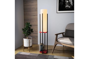 Gulvlampe Hyldelampe (Hyldehøjde: 60 cm) Sort / Rød