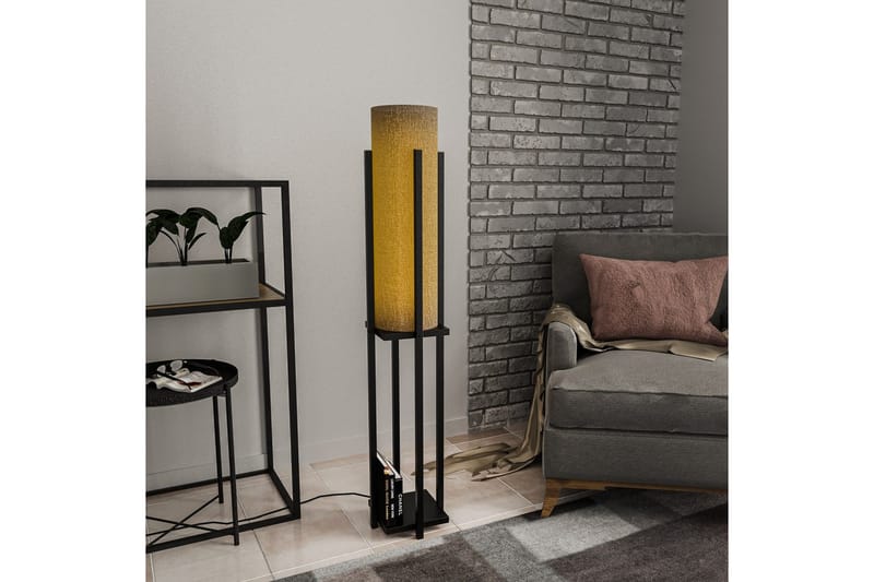 Gulvlampe Hyldelampe (Hyldehøjde: 60 cm) Sort - Sort - Belysning - Lamper & indendørsbelysning - Sovev�ærelse lampe