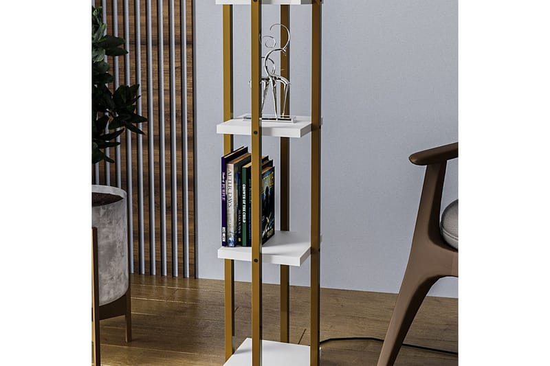 Gulvlampe Hyldelampe Lumi (Hyldehøjde: 29 cm) Rany / Hvid kobber - Rany / Hvid kobber - Belysning - Lamper & indendørsbelysning - Soveværelse lampe