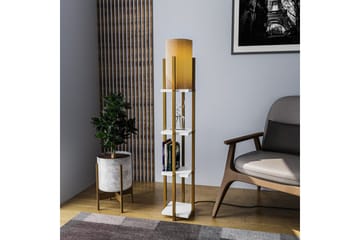 Gulvlampe Hyldelampe Lumi (Hyldehøjde: 29 cm) Rany / Hvid kobber