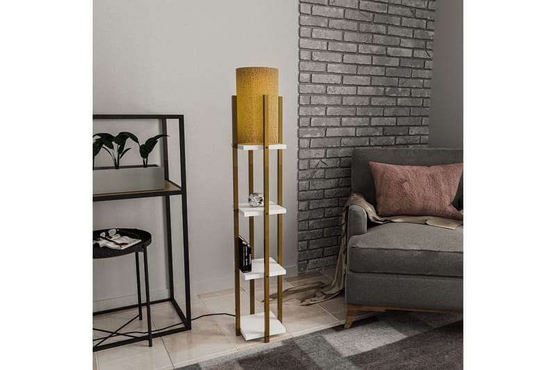 Gulvlampe Hyldelampe Lumi (Hyldehøjde: 29 cm) Rany / Hvid kobber - Rany / Hvid kobber - Belysning - Lamper & indendørsbelysning - Soveværelse lampe