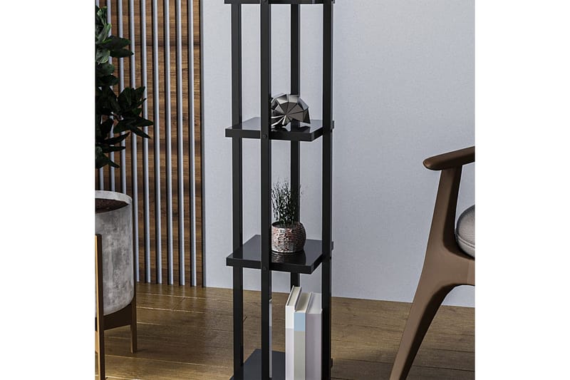 Gulvlampe Hyldelampe Lumi (Hyldehøjde: 29 cm) Sort Beige - Sort Beige - Belysning - Lamper & indendørsbelysning - Soveværelse lampe