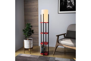 Gulvlampe Hyldelampe Lumi (Hyldehøjde: 29 cm) Sort / Rød Beige