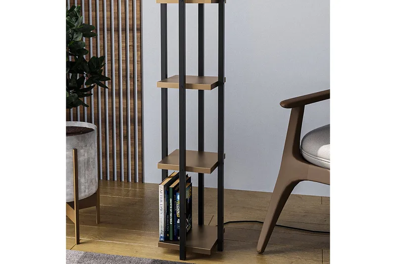 Gulvlampe Hyldelampe Lumi (Hyldehøjde: 29 cm) Sort / Rany - Sort / Rany - Belysning - Lamper & indendørsbelysning - Soveværelse lampe