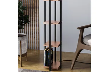 Gulvlampe Hyldelampe Lumi (Hyldehøjde: 29 cm) Træ / Beige - Træ / Beige - Belysning - Lamper & indendørsbelysning - Soveværelse lampe