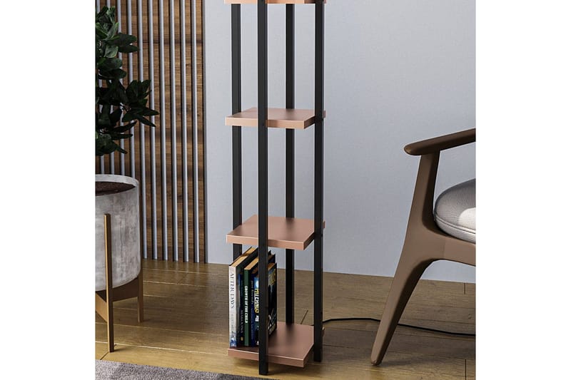 Gulvlampe Hyldelampe Lumi (Hyldehøjde: 29 cm) Træ / Beige - Træ / Beige - Belysning - Lamper & indendørsbelysning - Soveværelse lampe