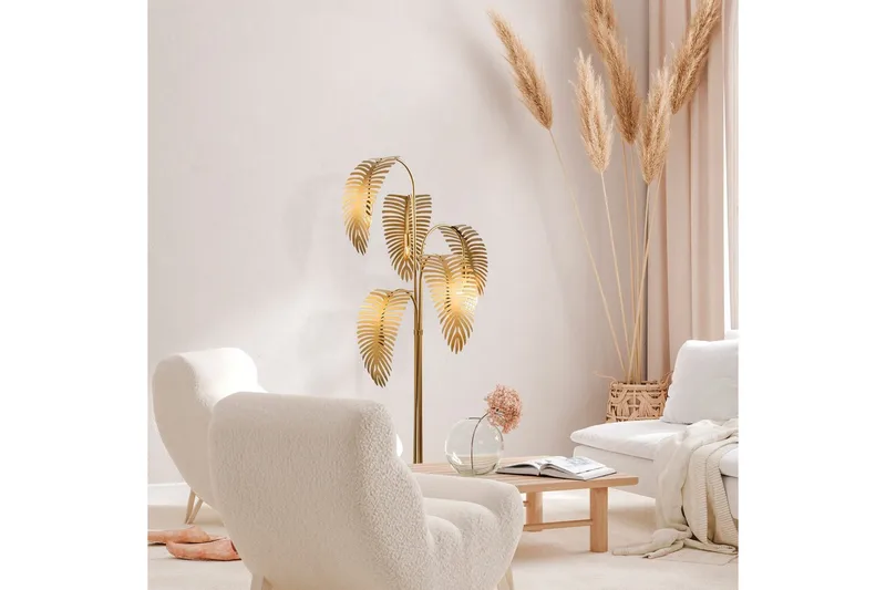 Gulvlampe Kavilashm Rany - Guld - Belysning - Lamper & indendørsbelysning - Soveværelse lampe