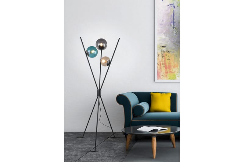 Gulvlampe Lance - Matt svart - Belysning - Lamper & indendørsbelysning - Soveværelse lampe