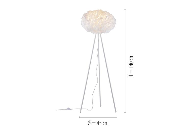 Gulvlampe Lolasmart Naomi - 47x140x47 cm - Belysning - Lamper & indendørsbelysning - Soveværelse lampe