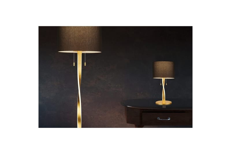 Gulvlampe Nandor - Sort/guld - Belysning - Lamper & indendørsbelysning - Soveværelse lampe