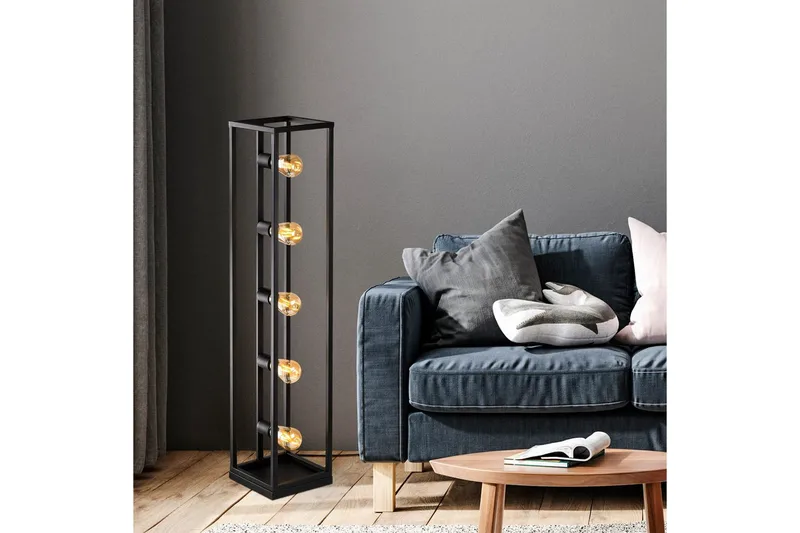 Gulvlampe Orika Sort - Sort - Belysning - Lamper & indendørsbelysning - Soveværelse lampe