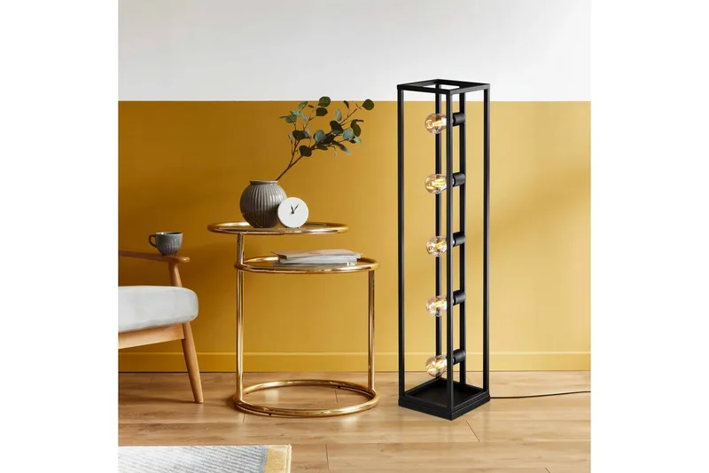 Gulvlampe Orika Sort - Sort - Belysning - Lamper & indendørsbelysning - Soveværelse lampe