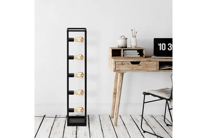 Gulvlampe Orika Sort - Sort - Belysning - Lamper & indendørsbelysning - Soveværelse lampe