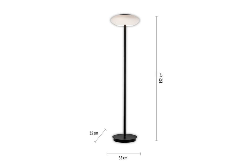 Gulvlampe Q-Etienne - 35x152x35 cm - Belysning - Lamper & indendørsbelysning - Soveværelse lampe