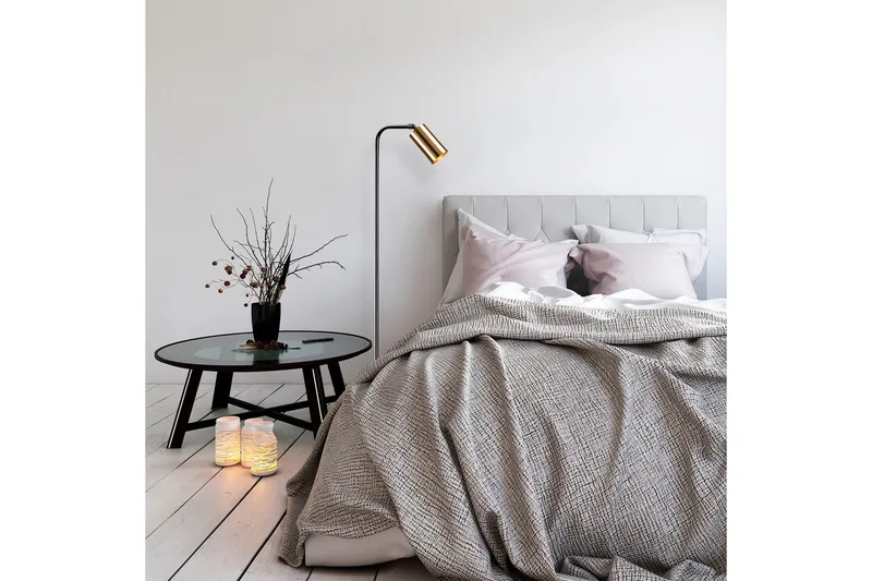 Gulvlampe Quintra Sort / Vintage - 28 x 22 cm - Belysning - Lamper & indendørsbelysning - Soveværelse lampe