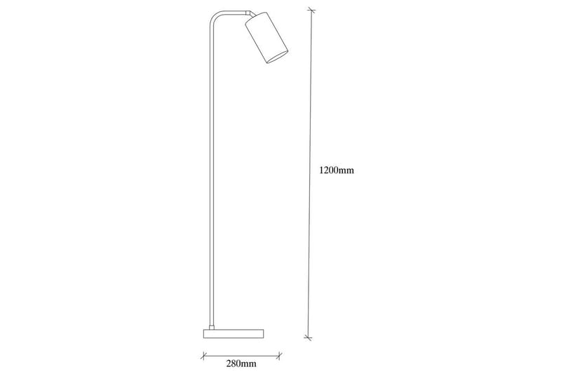 Gulvlampe Quintra Sort / Vintage - 28 x 22 cm - Belysning - Lamper & indendørsbelysning - Soveværelse lampe