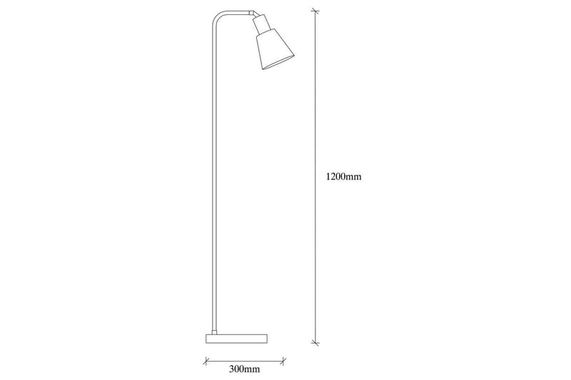 Gulvlampe Quintra Sort / Vintage - 30 x 22 cm - Belysning - Lamper & indendørsbelysning - Soveværelse lampe